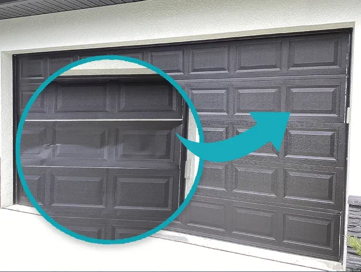 Professional garage door panel replacement service in Treasure Coast by Holt's Reliable Garage Door Repair.