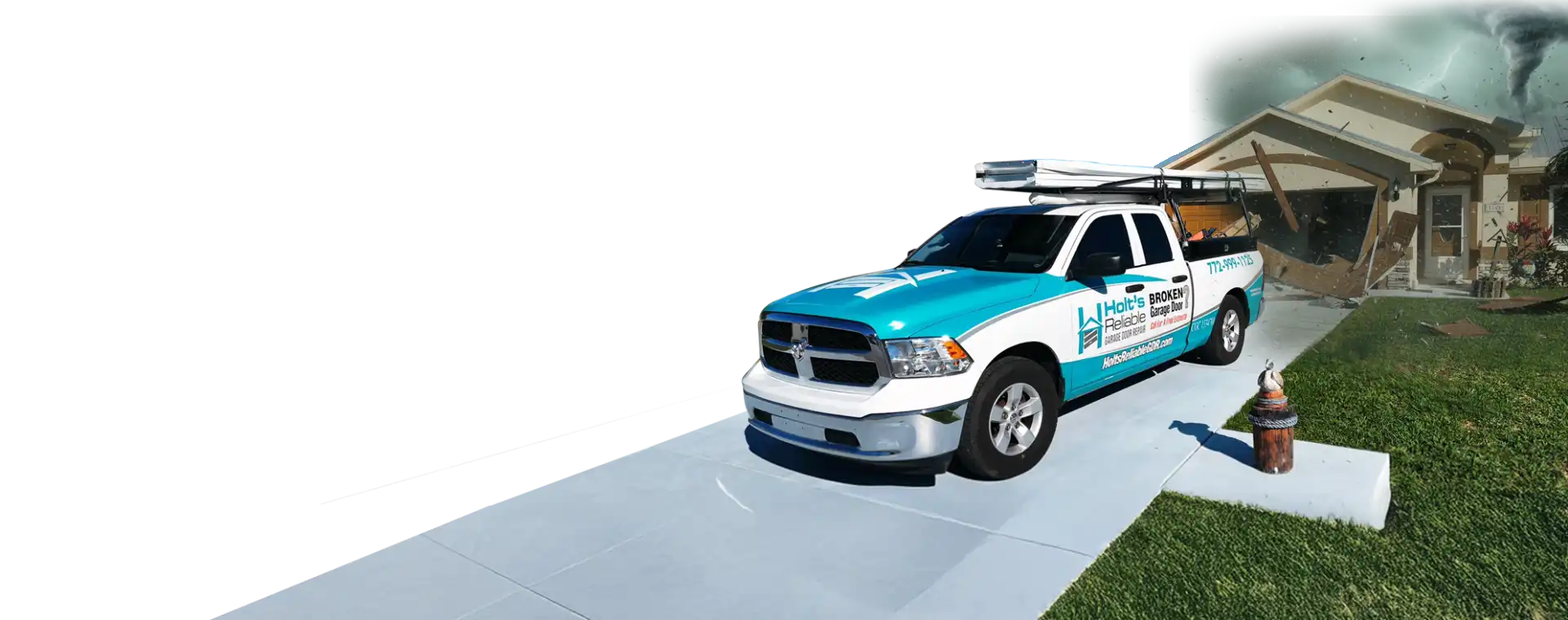 Professional hurricane rated garage door installation by Holt's Reliable