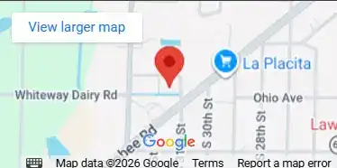 Holt's Reliable Garage Door service area map covering the Treasure Coast and Brevard County, FL