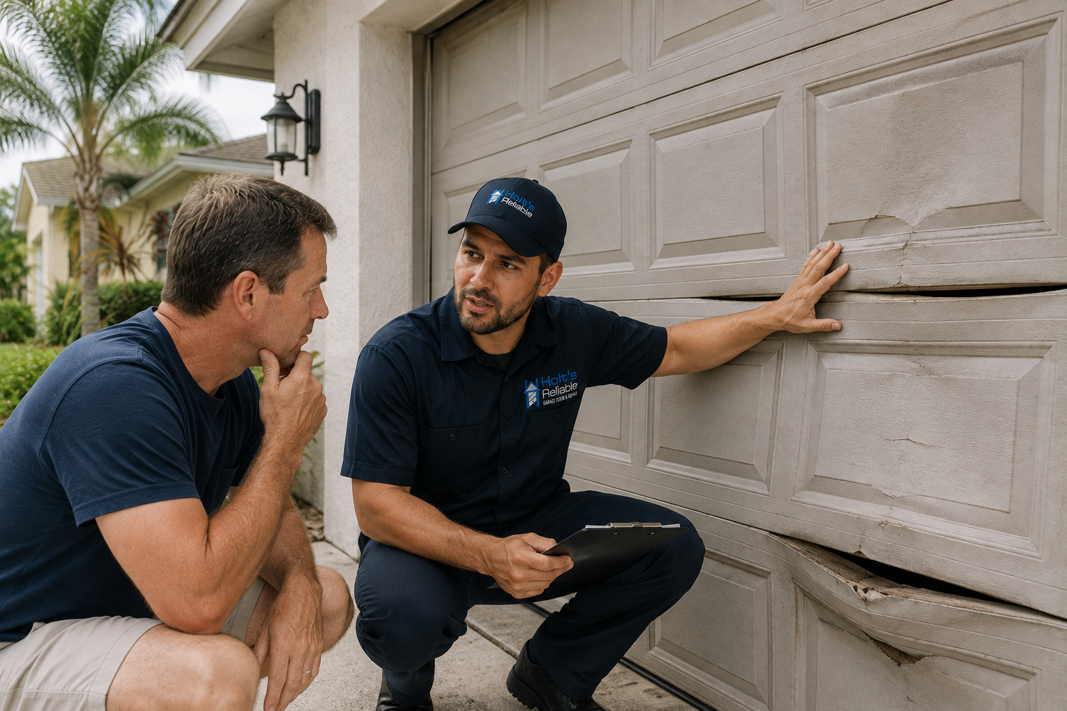 Common Garage Door Panel Replacement Signs | Holt's Guide