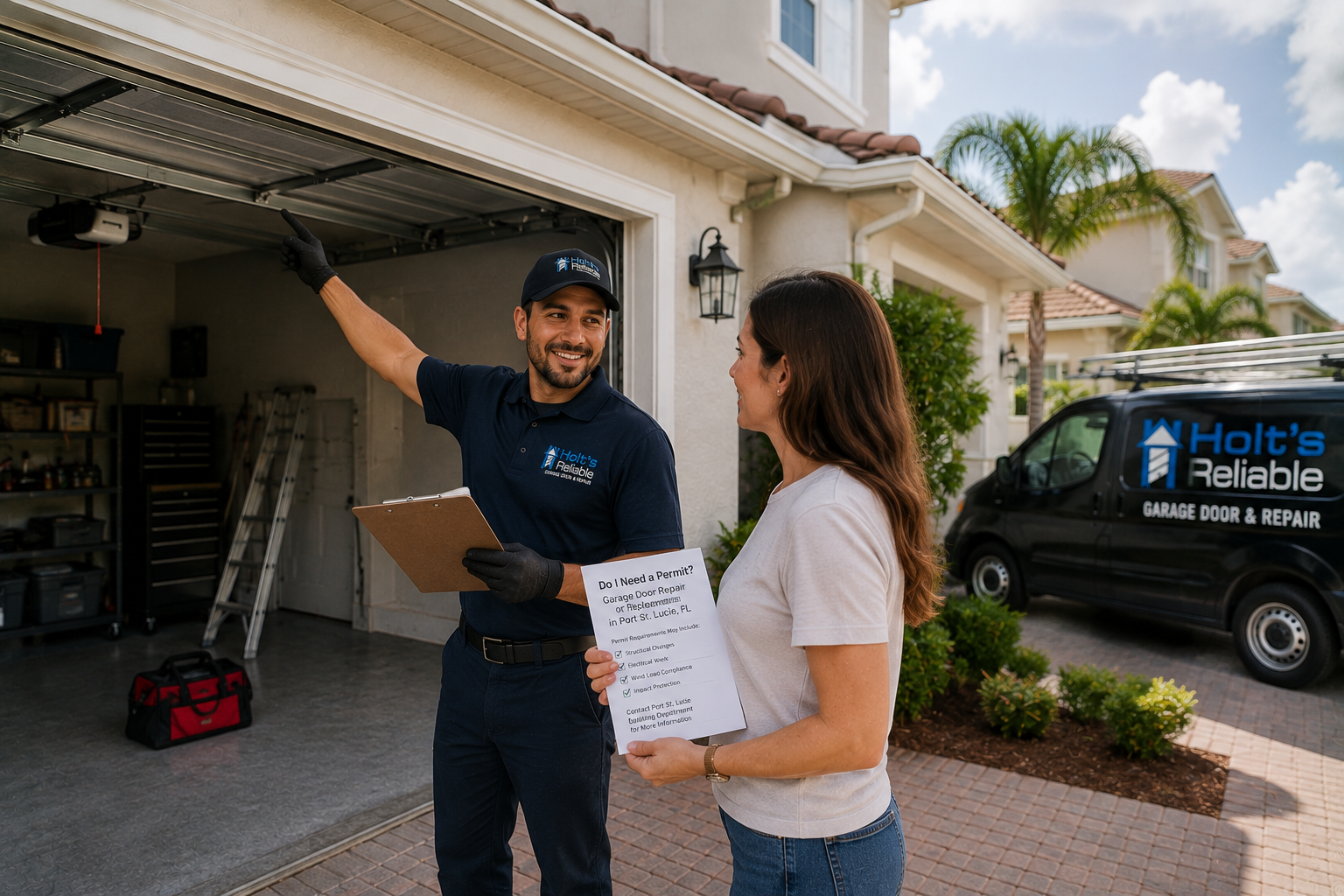 Do You Need a Permit for Garage Door Repair & Replacement in Port St. Lucie?