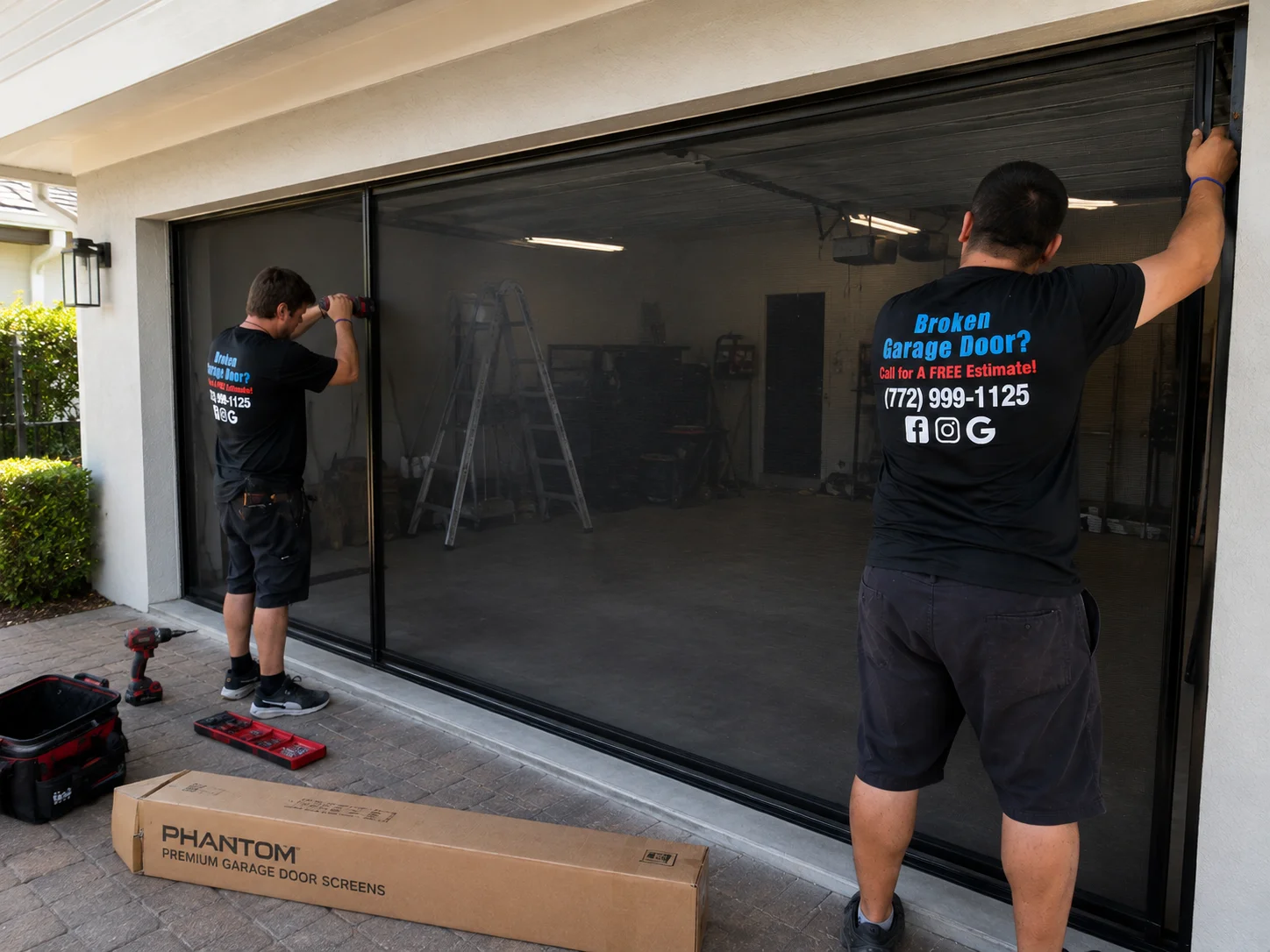 Premium Garage Door Screens | Holt's Installation