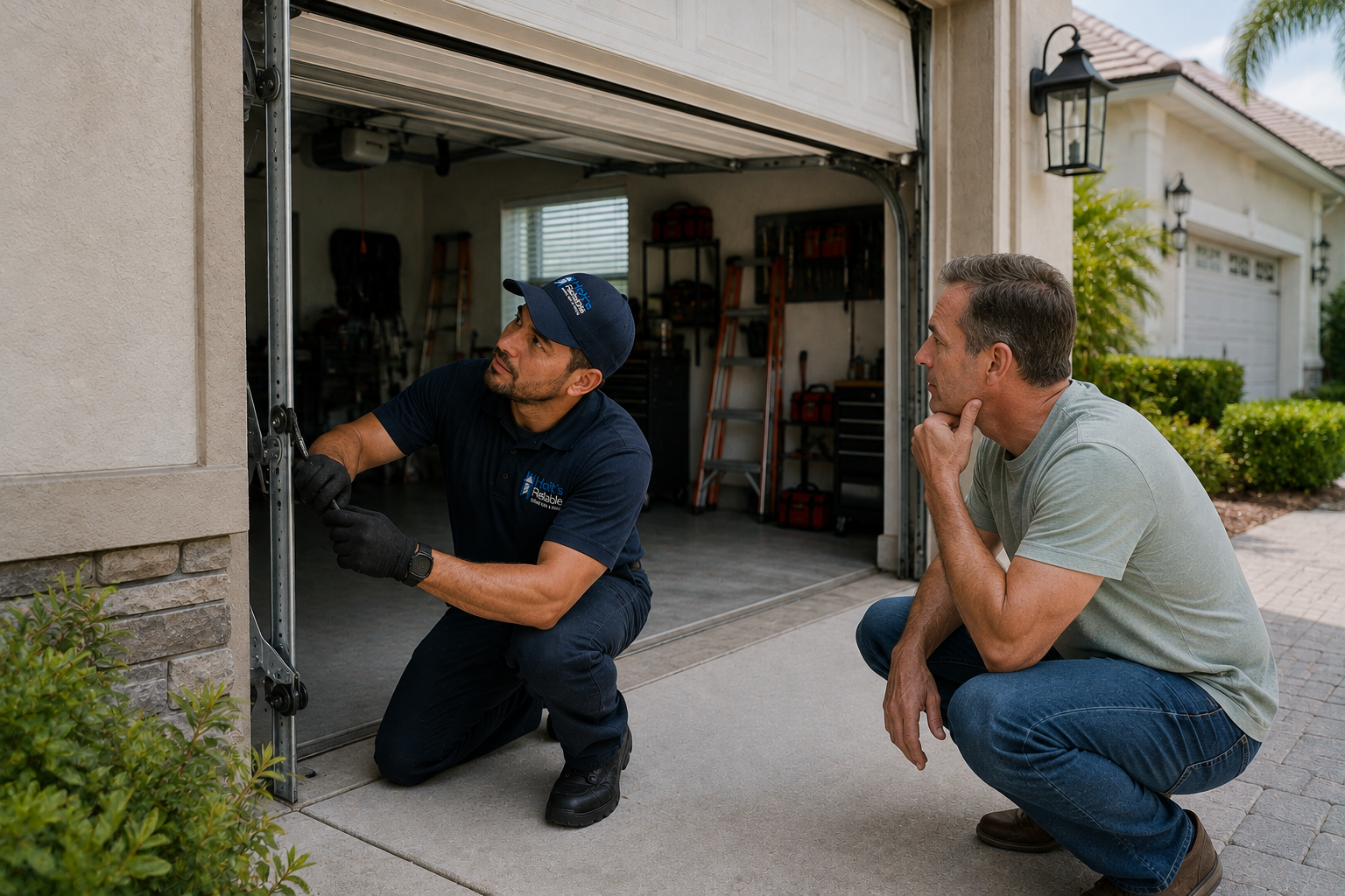 Fix A garage door making noise not opening Today