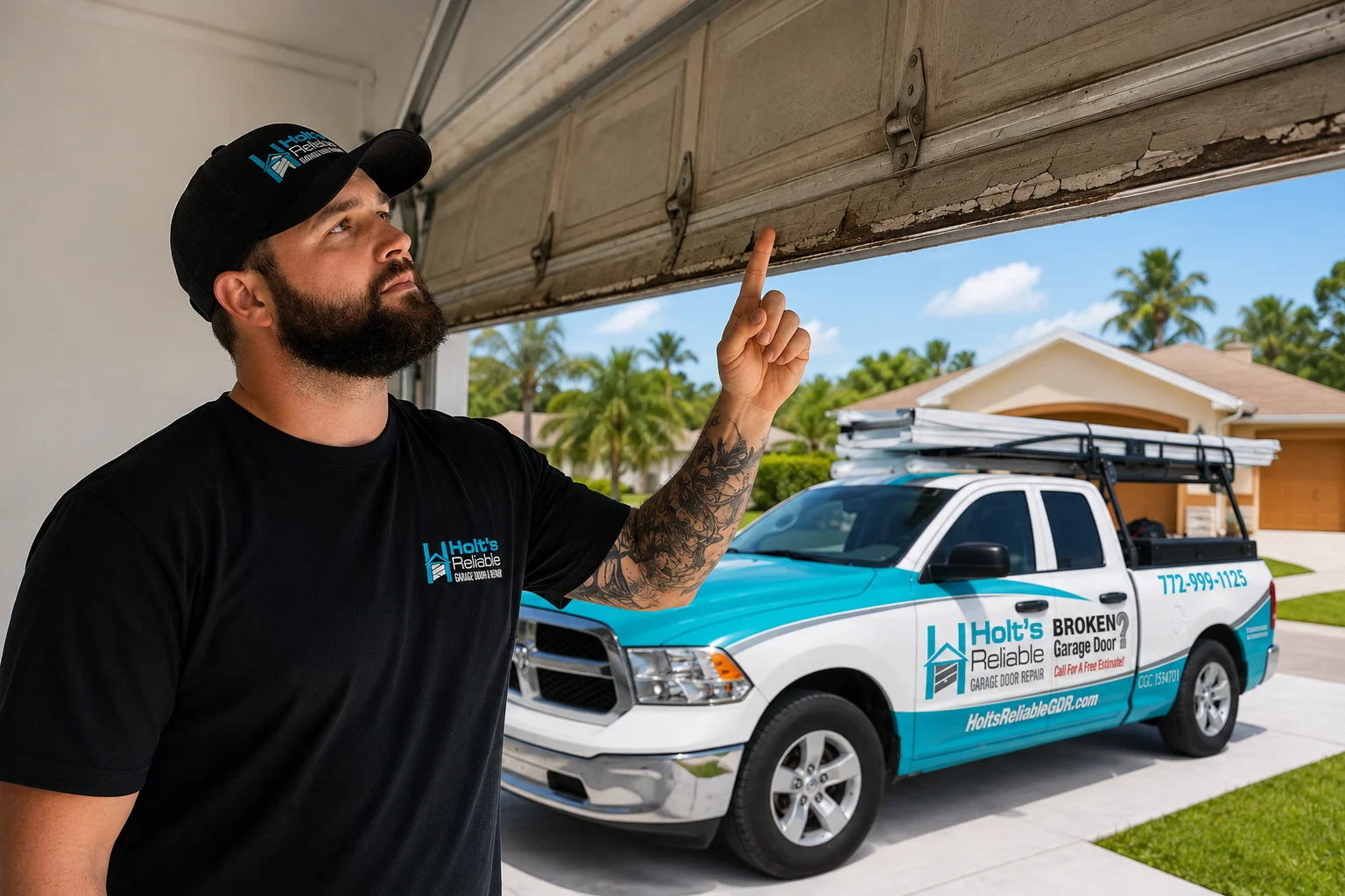 Replace Existing Garage Doors in Fort Pierce