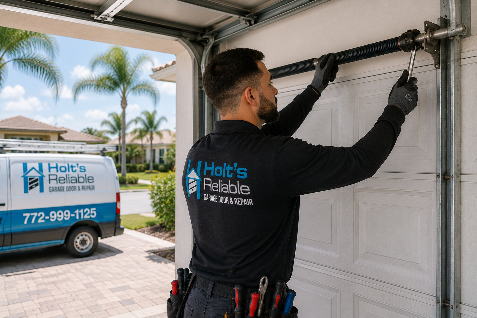 Broken Garage Door Spring Repair In Brevard County