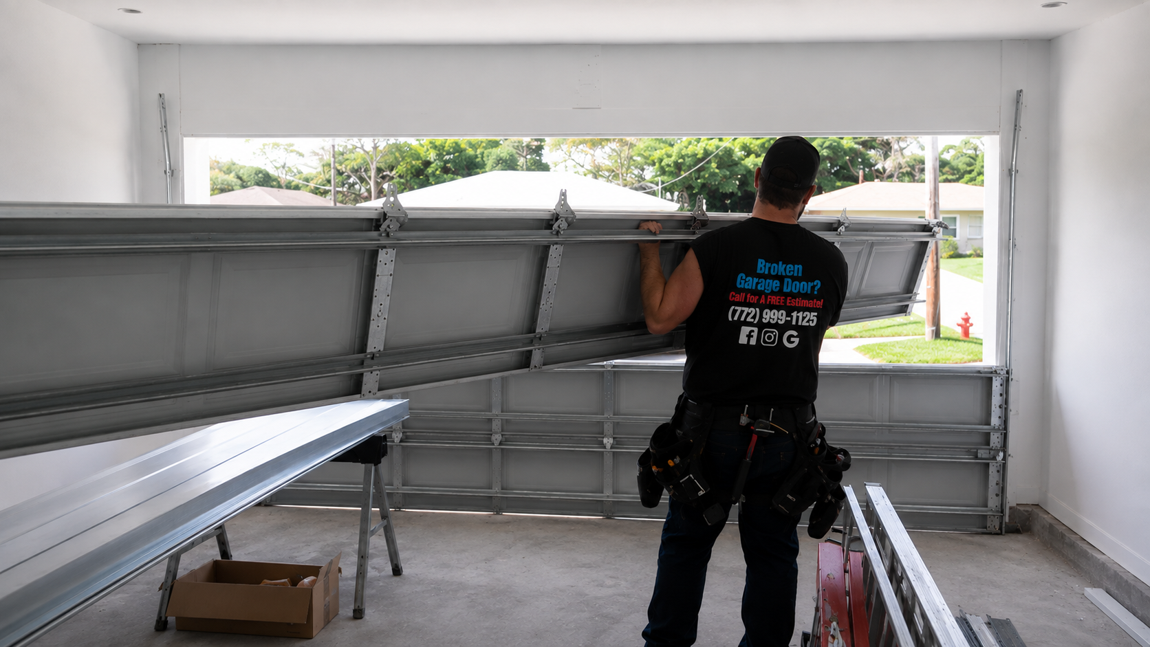 Replace Existing Garage Doors in Stuart