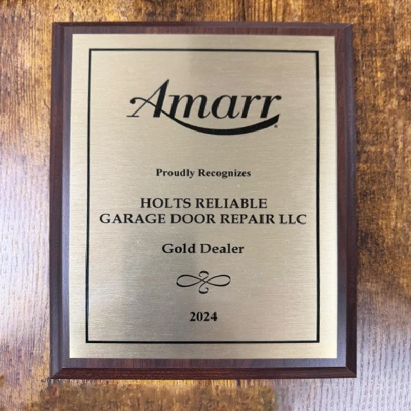 Holt's Reliable Garage Door Award 3