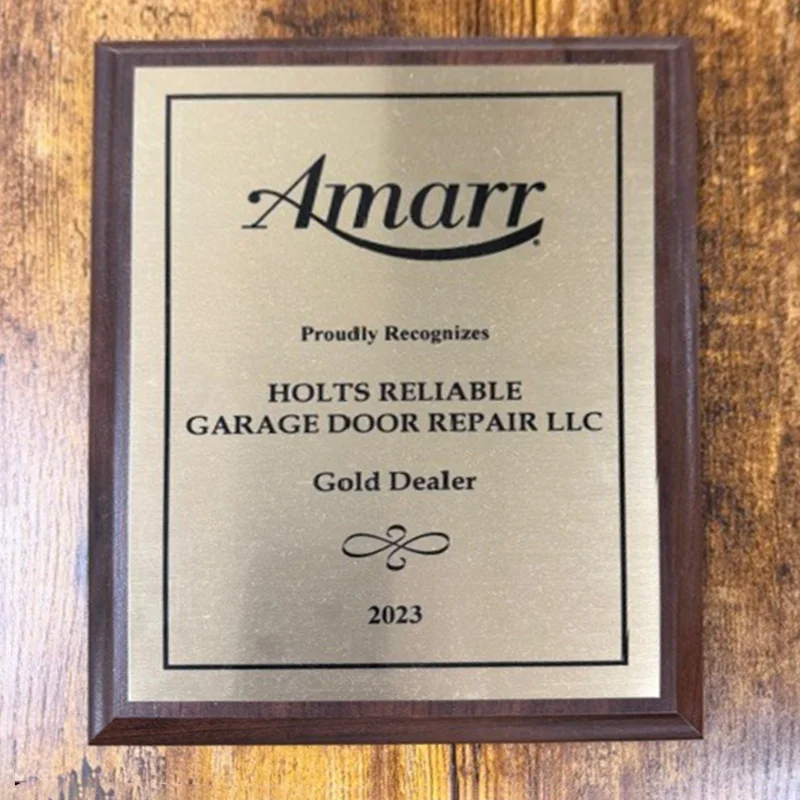 Holt's Reliable Garage Door Award 4