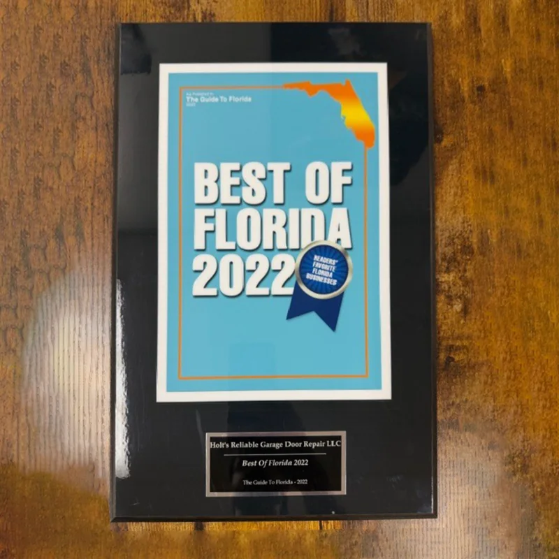 Holt's Reliable Garage Door Award 6