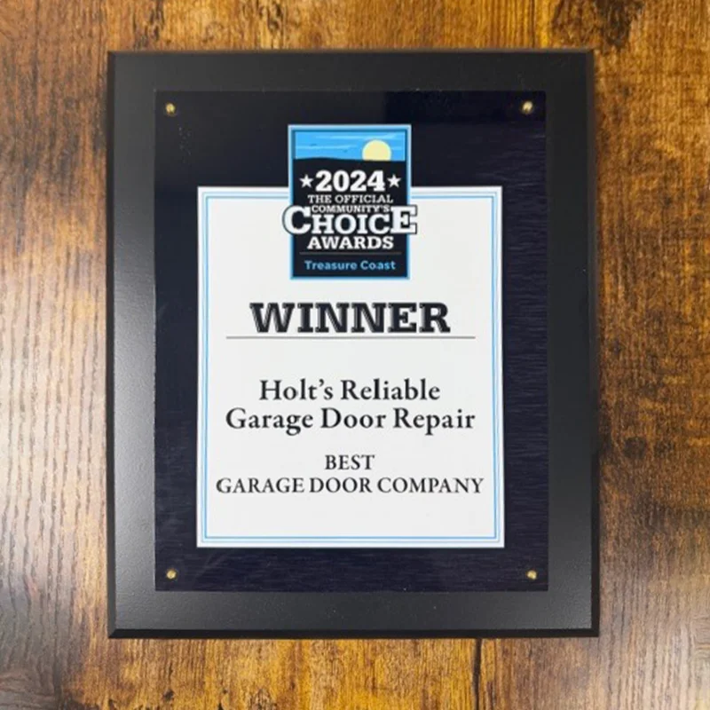 Holt's Reliable Garage Door Award 9