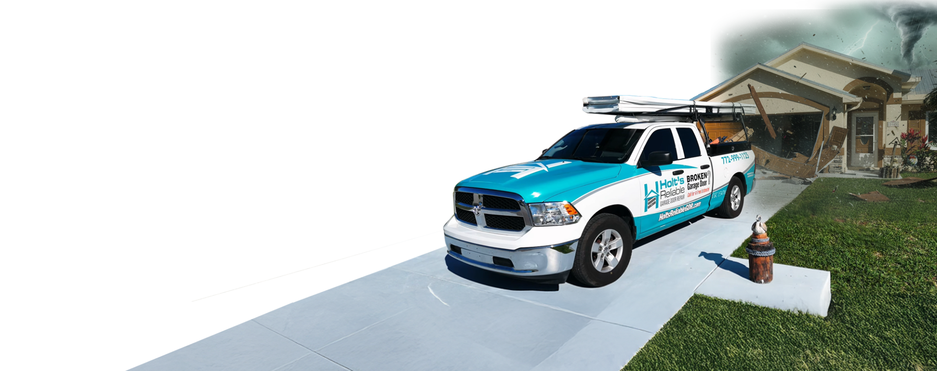 Professional hurricane rated garage door installation by Holt's Reliable